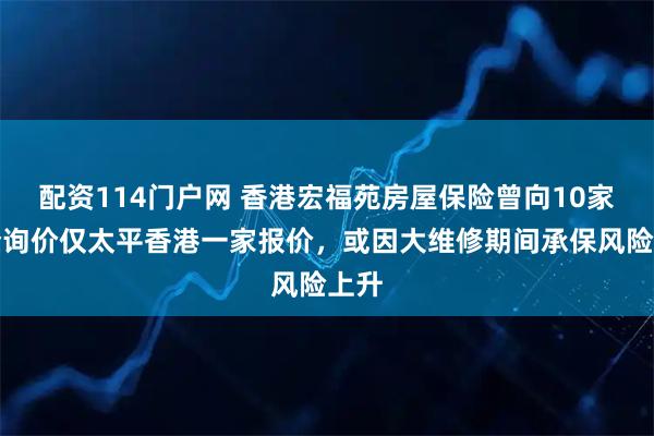 配资114门户网 香港宏福苑房屋保险曾向10家险企询价仅太平香港一家报价，或因大维修期间承保风险上升